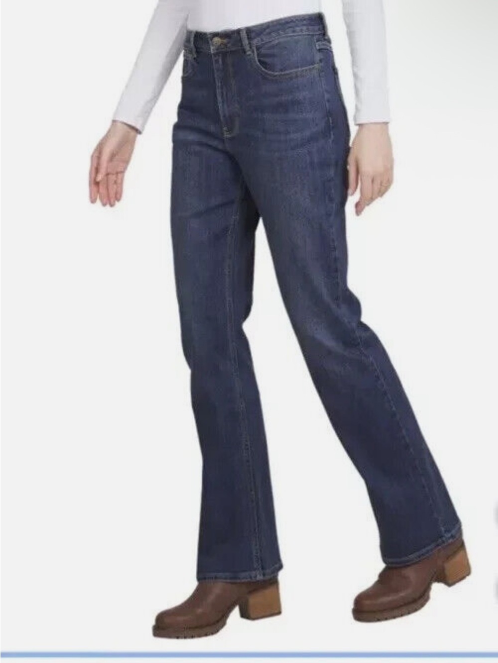 Wrangler Women’s High-Rise Bootcut Jeans - Dark Blue-NWTO Size 12